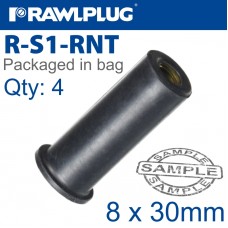 RAWLNUT M8X30MM X4-BAG